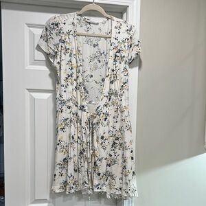 Abercrombie & Fitch Cream Floral Mini Dress